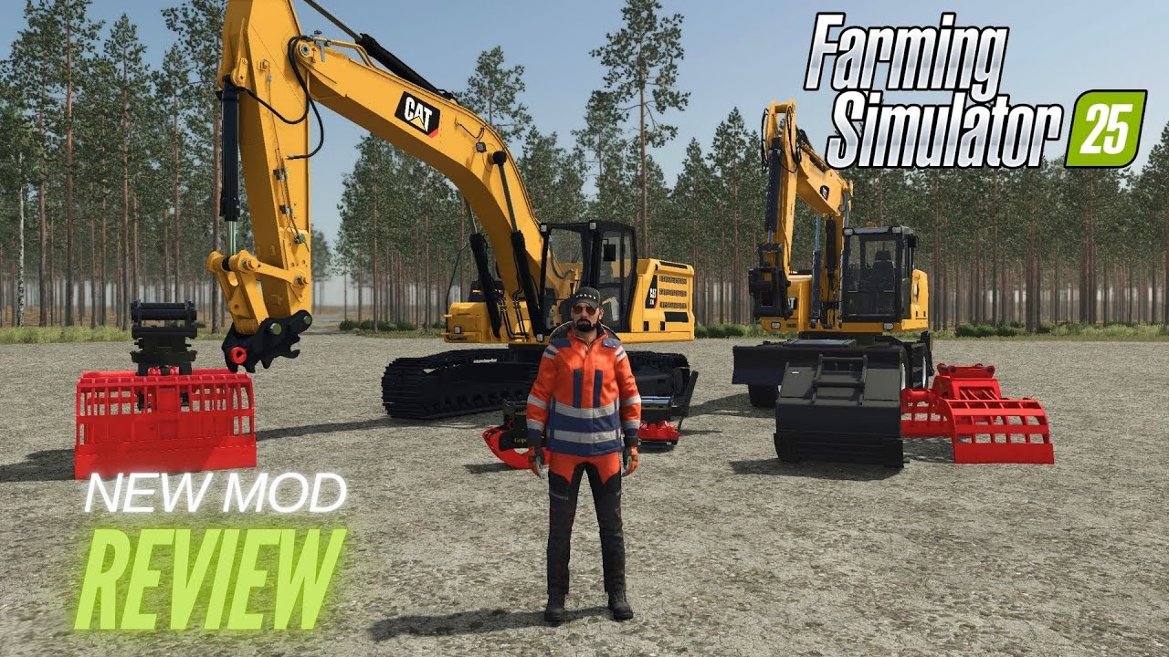 FS25 CAT 336 & Gjestard Excavator Tool Pack Mod Review| Must-Have Upgrades for Farming Simulator 25!