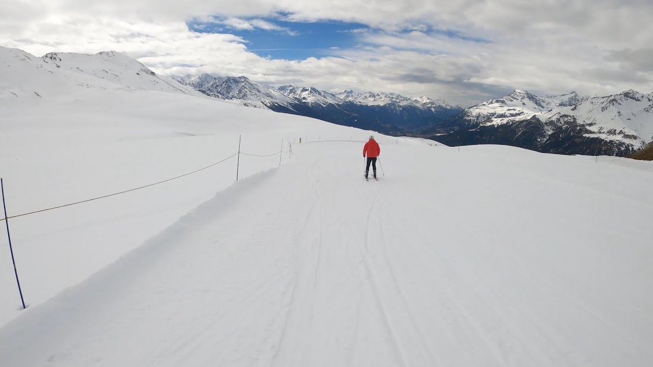 Piste Armoise and Paerot Blue   Aussois ski
