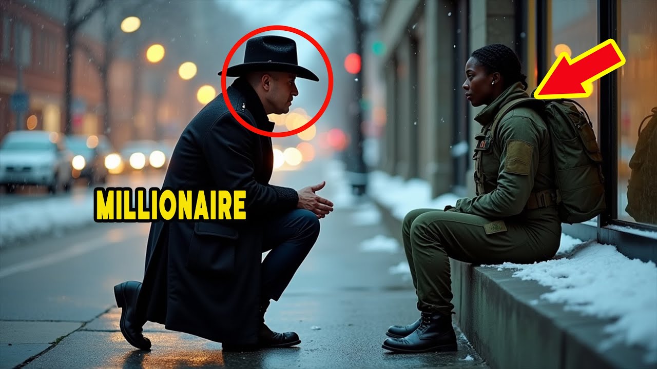 Single MILLIONAIRE Dad Saw Black SOLDIER At Bus Stop You're Coming With Me – Took Her Home…