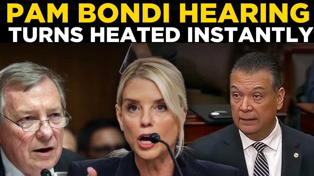 US NEWS LIVE | Pam Bondi Hearing Chaos as Fitzgerald Plays Controversial Obama ICE Video