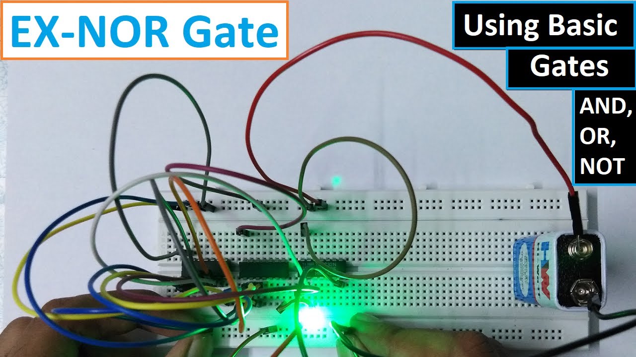 What is EXNOR gate | EX-NOR gate using basic gates |Practical on Implementation of EX-NOR gate