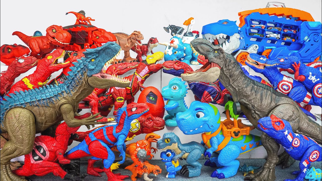 Jurassic World Unboxing Review Asmr Dinosaur T-rex Spider Rex Indominus Rex Triceratops Afrovenator