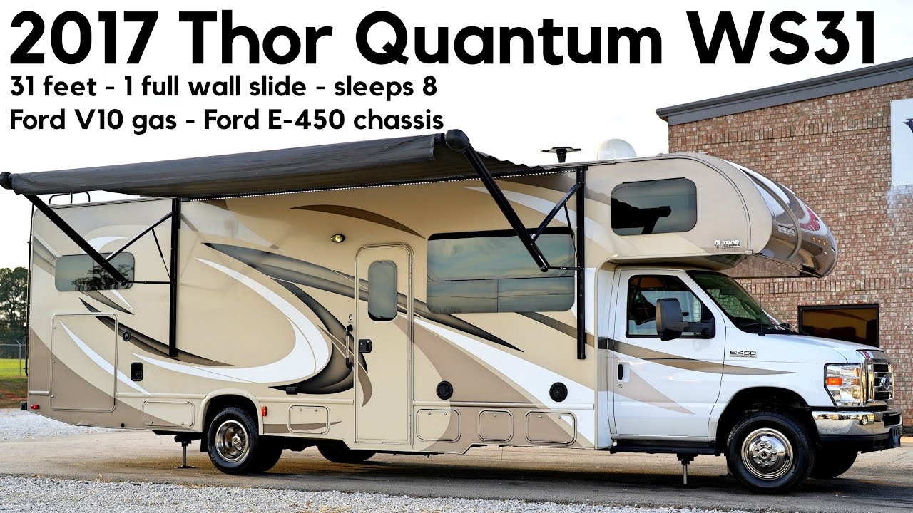 2017 Thor Quantum WS31 C Class Ford V10 Gas Motorhome from Porter’s RV Sales - $69,900