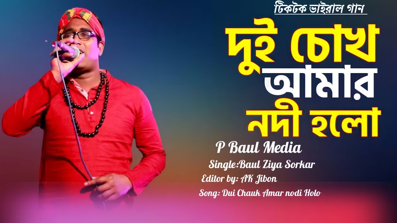 দুই চোখ আমার নদী হলো আরকি দেখতে চায়রে বন্ধু জতো খুসি ব্যথা দিয়ে জাও.Tiktok Vairal Song. P Baul Media