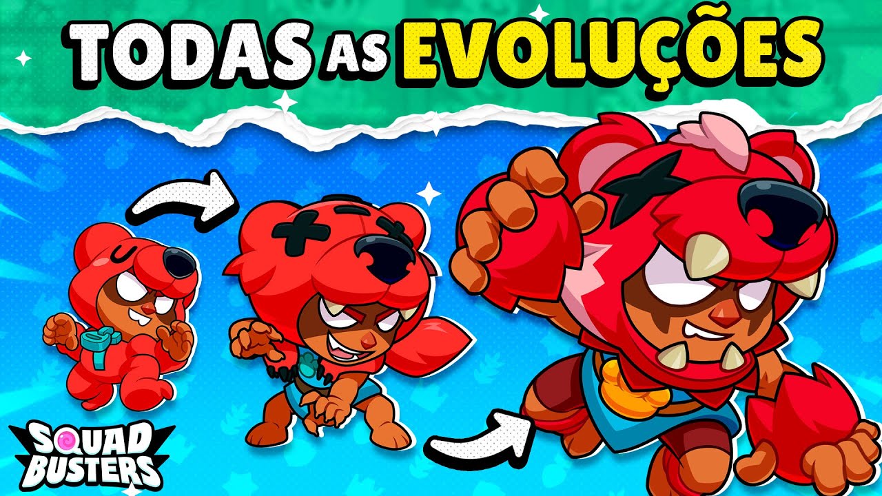 QUAL é o MELHOR?  JOGUEI com TODAS as EVOLUÇÕES do SQUAD BUSTERS!