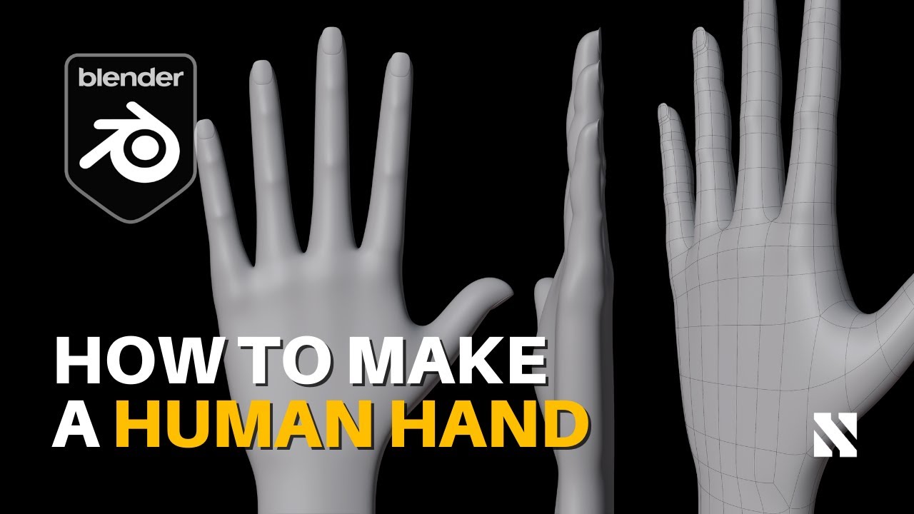 How to make a Human Hand | Blender Tutorial