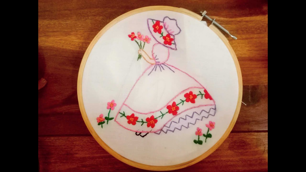 Beautiful hand embroidered doll#trending #handwork #handembroidery