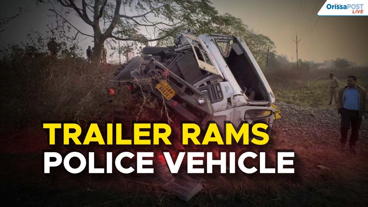 Jharsuguda tragedy: 5 police personnel killed after trailer rams bolero near Sadar police station