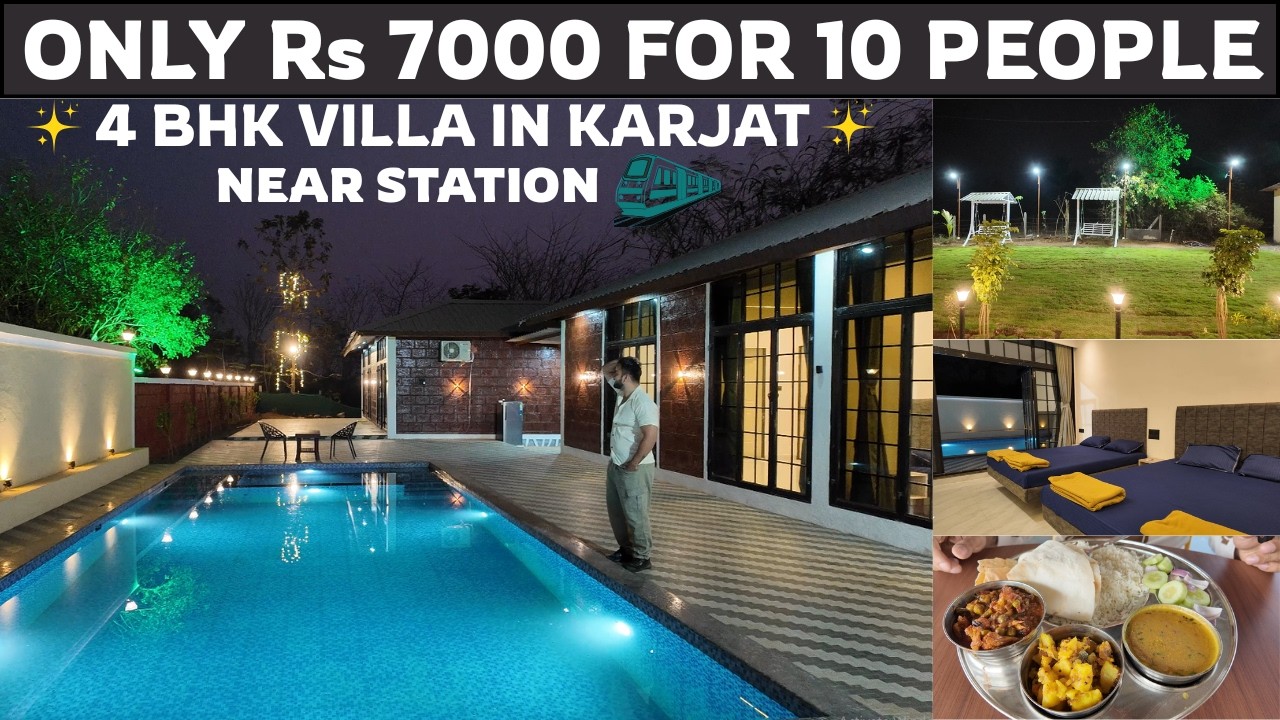 Private Budget Friendly Villa in Karjat | Rs 7000 for 10 people
