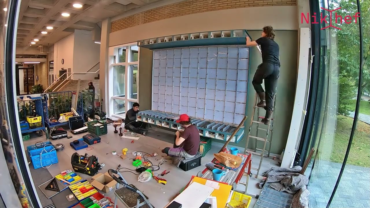 DAY 4 - Installation Artwork Jop Vissers Vorstenbosch @ Nikhef