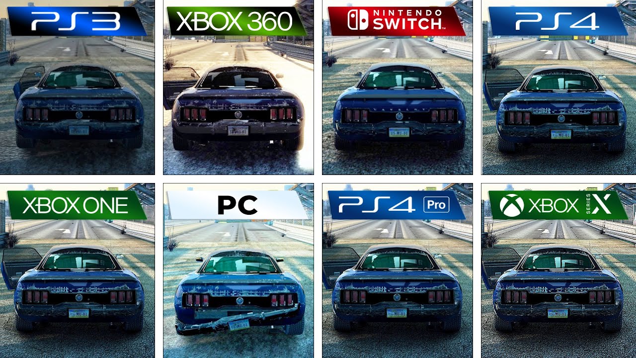 Burnout Paradise (2008) PS3 vs XBOX 360 vs Switch vs PS4 vs XBOX ONE vs PC vs PS4 PRO vs XBOX SX
