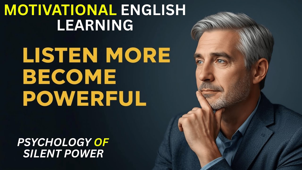 Why Listening More Makes You Powerful | Psychology of Silent Confidence | Motivational English