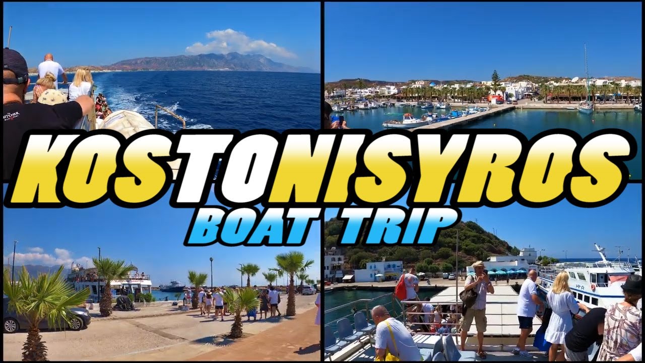 KOS to NISYROS Island Boat Trip from Kardamena to Mandraki - Greece (4k)