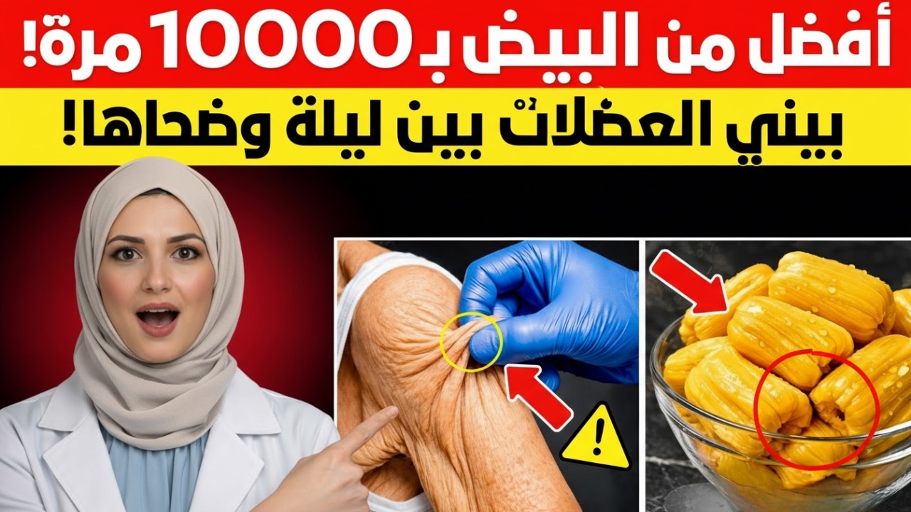 ابنِ العضلات بعد سن 75 💪 هذه الفاكهة تحتوي بروتينًا أقوى من البيض بمليون مرة! سرّ القوة لكبار السن