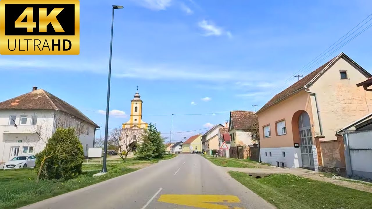 Slav. Brod - Zbjeg - Šumeće - Banovci - Bebrina - Kaniža - Slobodnica : Vožnja / Drive (4K)