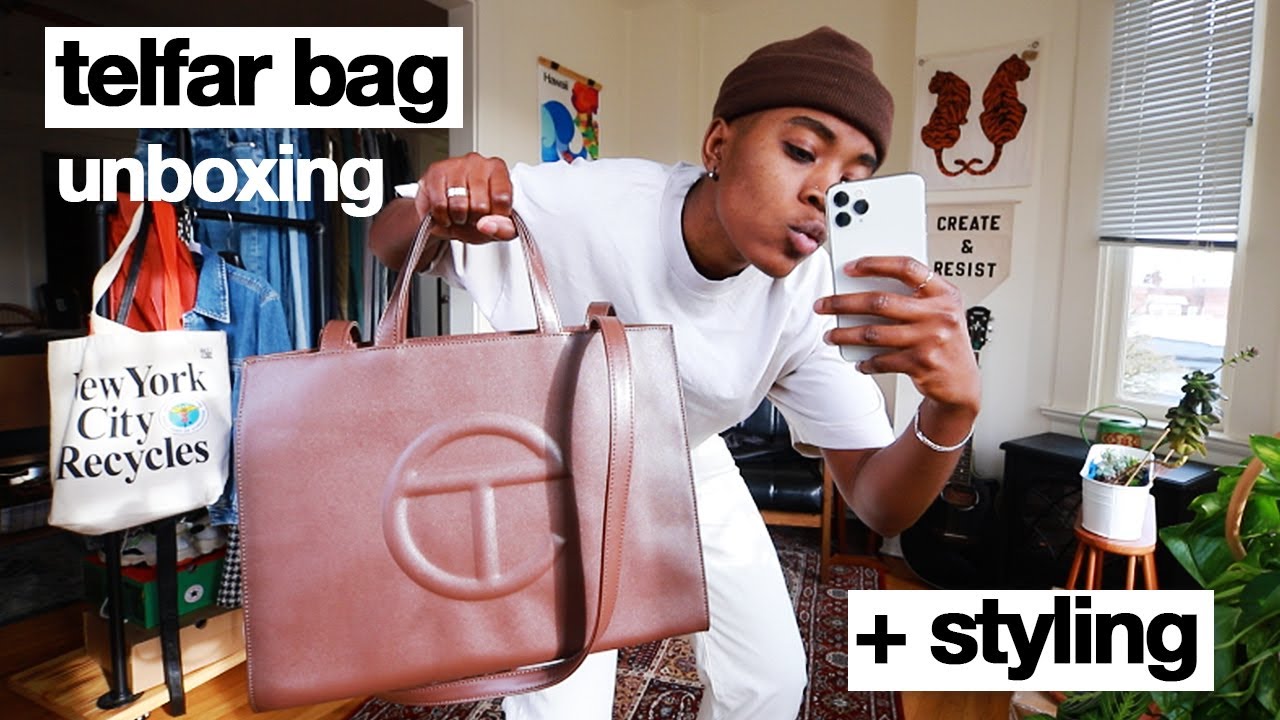 Telfar Bag Unboxing + Masculine Styling