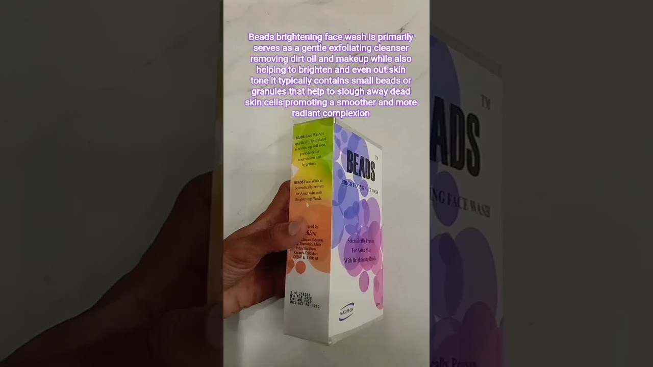 Beads face wash uses 