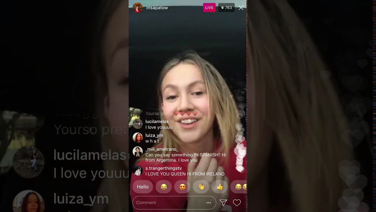 Iris Apatow (live stream 2) 12.21.17