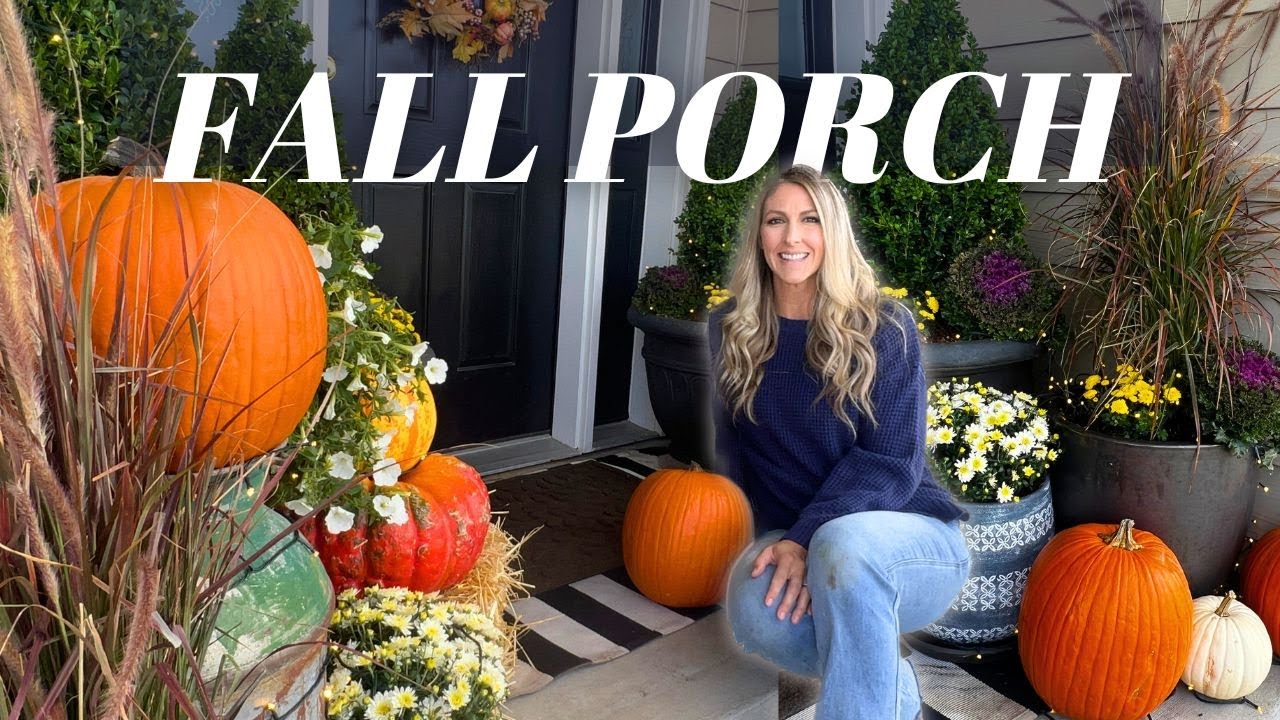 DECORATE WITH ME || Fall Front Porch 2024 🍂 🍁 🍃