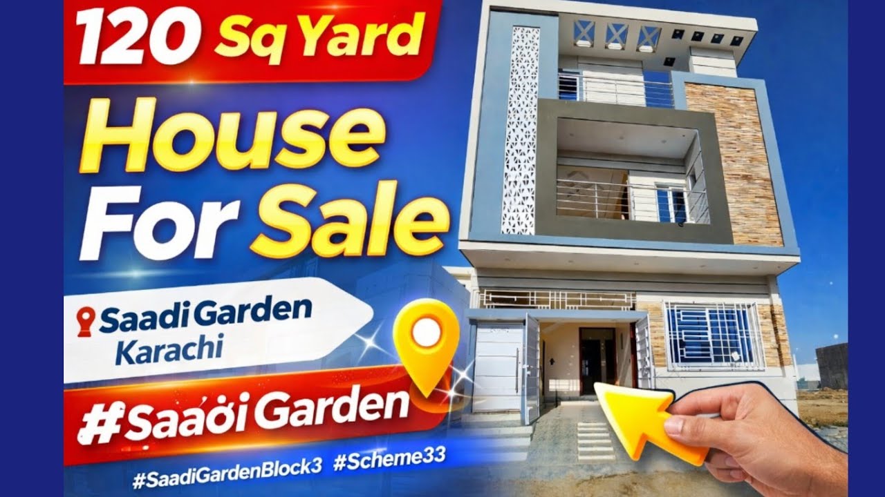 🏡 Brand New Double Storey House for Sale – Saadi Garden Block 3 Scheme 33 Karachi 