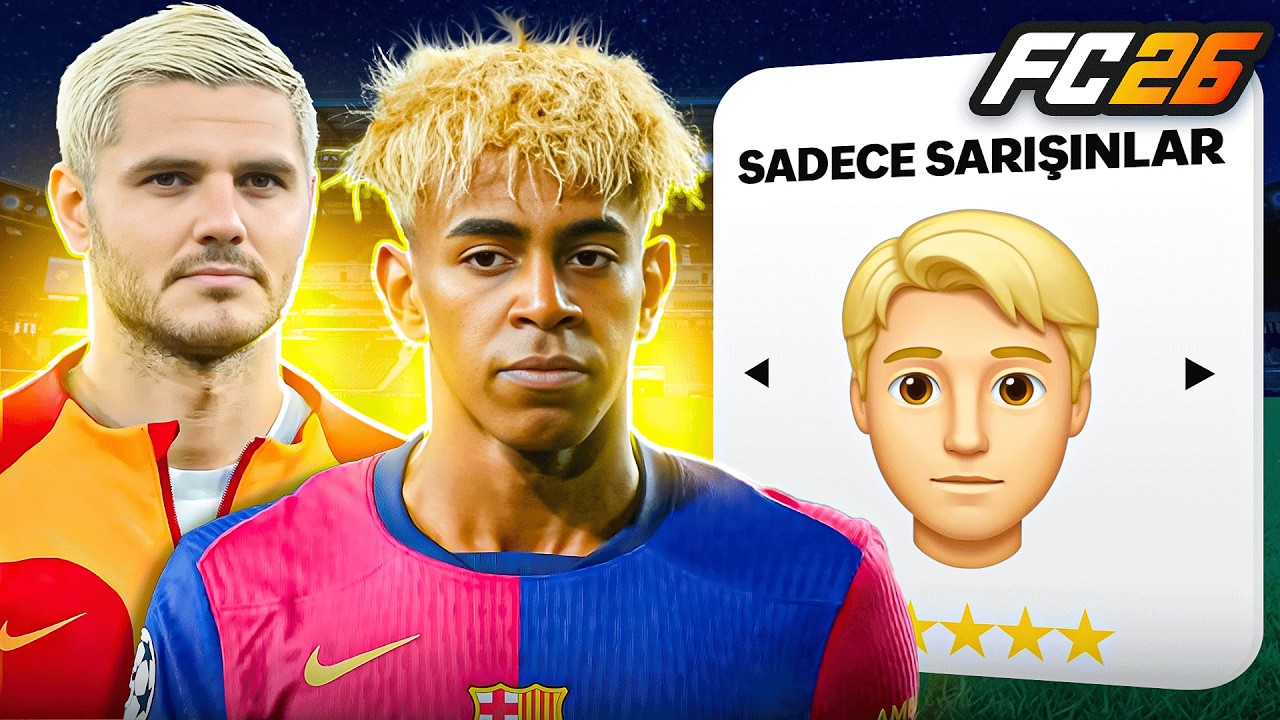 SADECE SARI SAÇLI FUTBOLCULARLA REBUILD YAPTIM! // FC 26 KARİYER MODU
