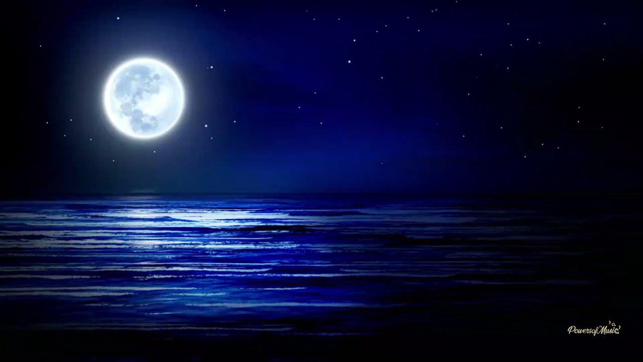 Relaxing waves and beats with the fantasy night sky