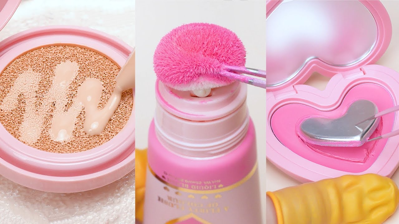 Satisfying Makeup Repair ASMR💄The Art of Depotting: Organizing & Saving Damaged Cosmetics