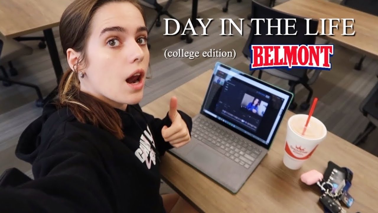 Day in my life at Belmont University - gym, study with me, and more!