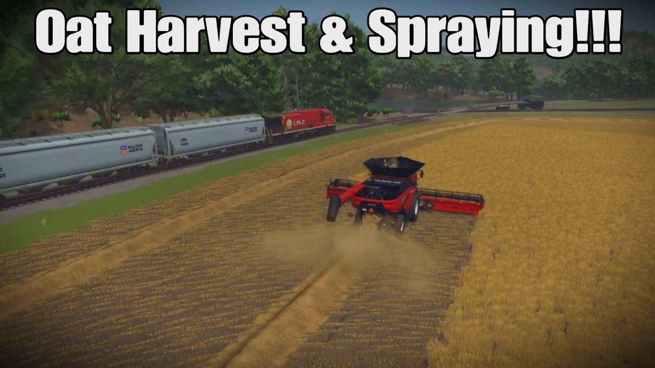 Riverbend The Aftermath: Episode #1. Oat Harvest + Spraying Herbicide Complete & More!!! FS25 PS5.