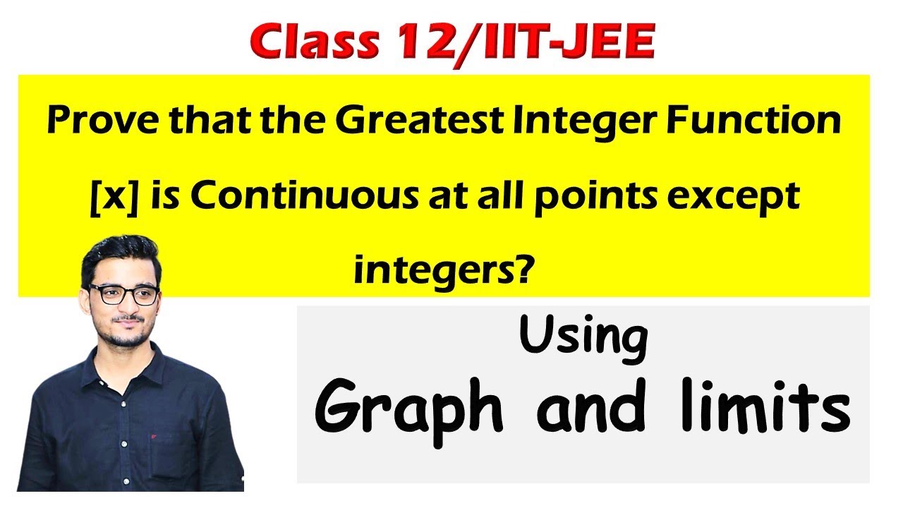 Prove That the Greatest Integer Function is Continuous at all Points Except at Integer Points