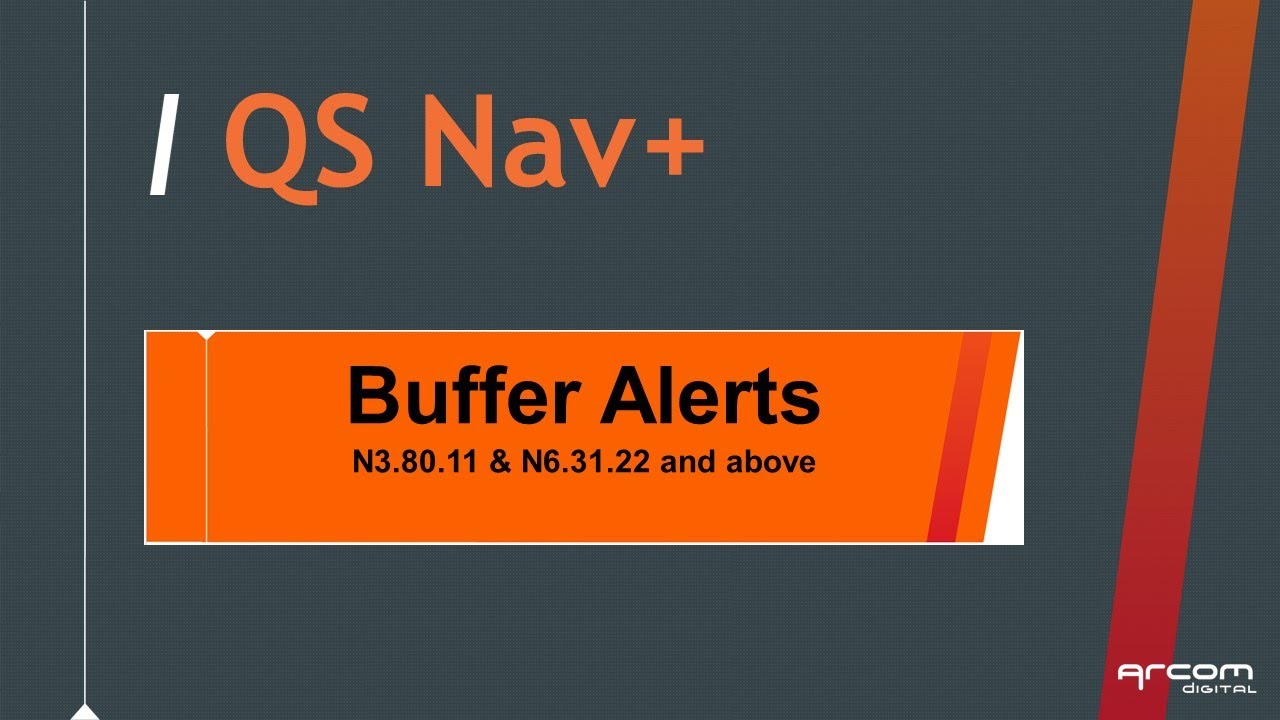 QS NavPlus Three Beep Buffer Alerts