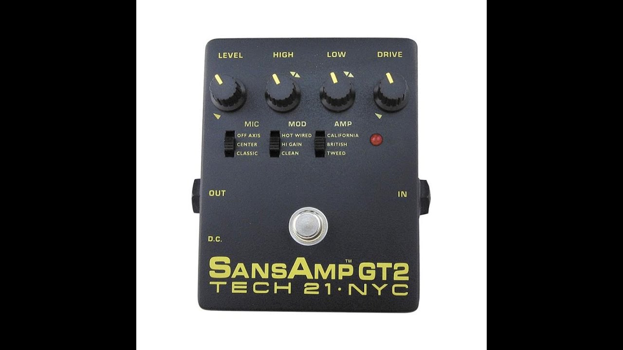 Обзор на Tech 21 Sansamp GT-2 preamp