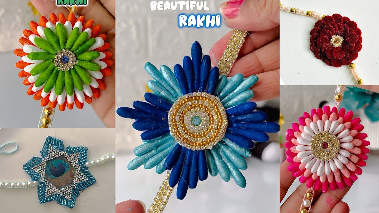 ❤️BEAUTIFUL HANDMADE RAKHI❤️  #diy #handmade #rakhi #shorts #youtubeshorts