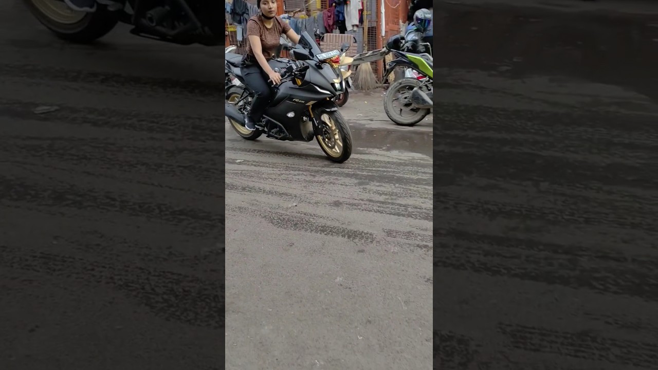 R15 V4 Crashguard For saftey | Rider Girl on PGX AUTO ACCESSORIES,🔥🔥 #shorts #r15v4 #crashguard