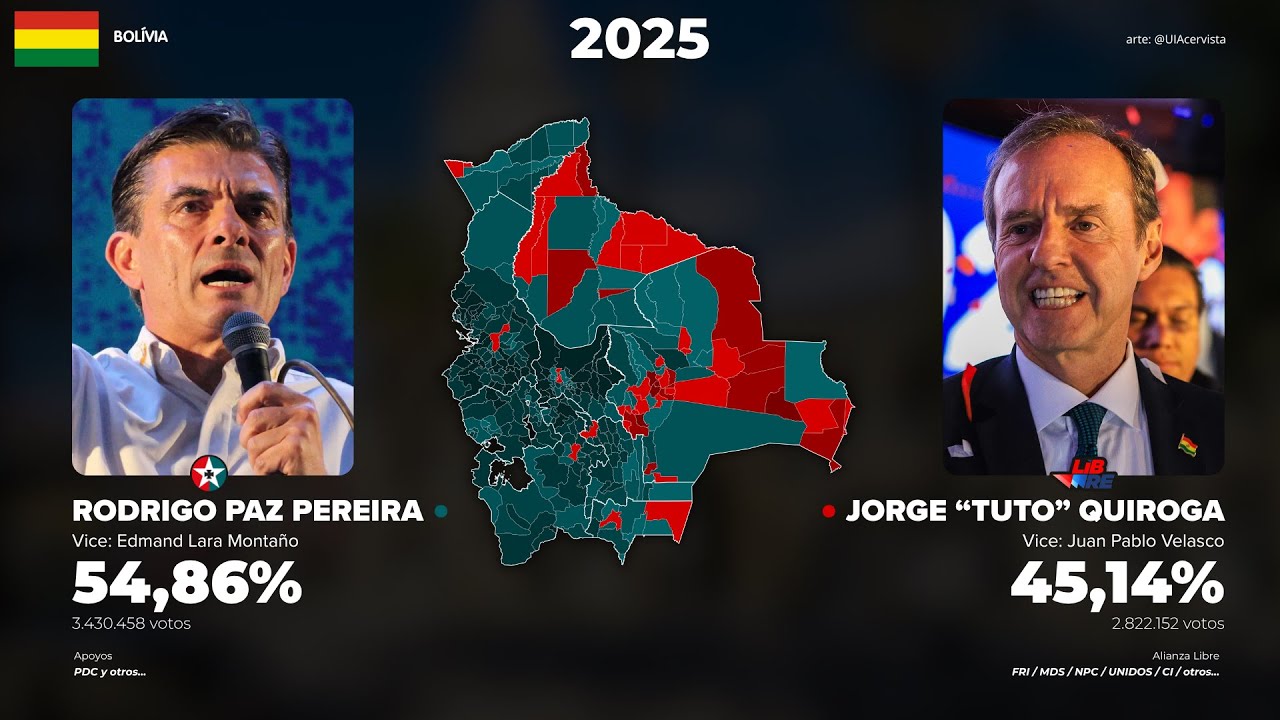 &iquest;C&Oacute;MO VOTARON LOS DEPARTAMENTOS BOLIVIANOS EN LA SEGUNDA VUELTA DE LAS ELECCIONES 2025?
