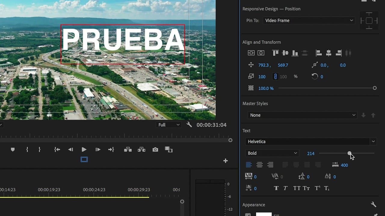 C&oacute;mo agregar texto en Adobe Premiere Pro