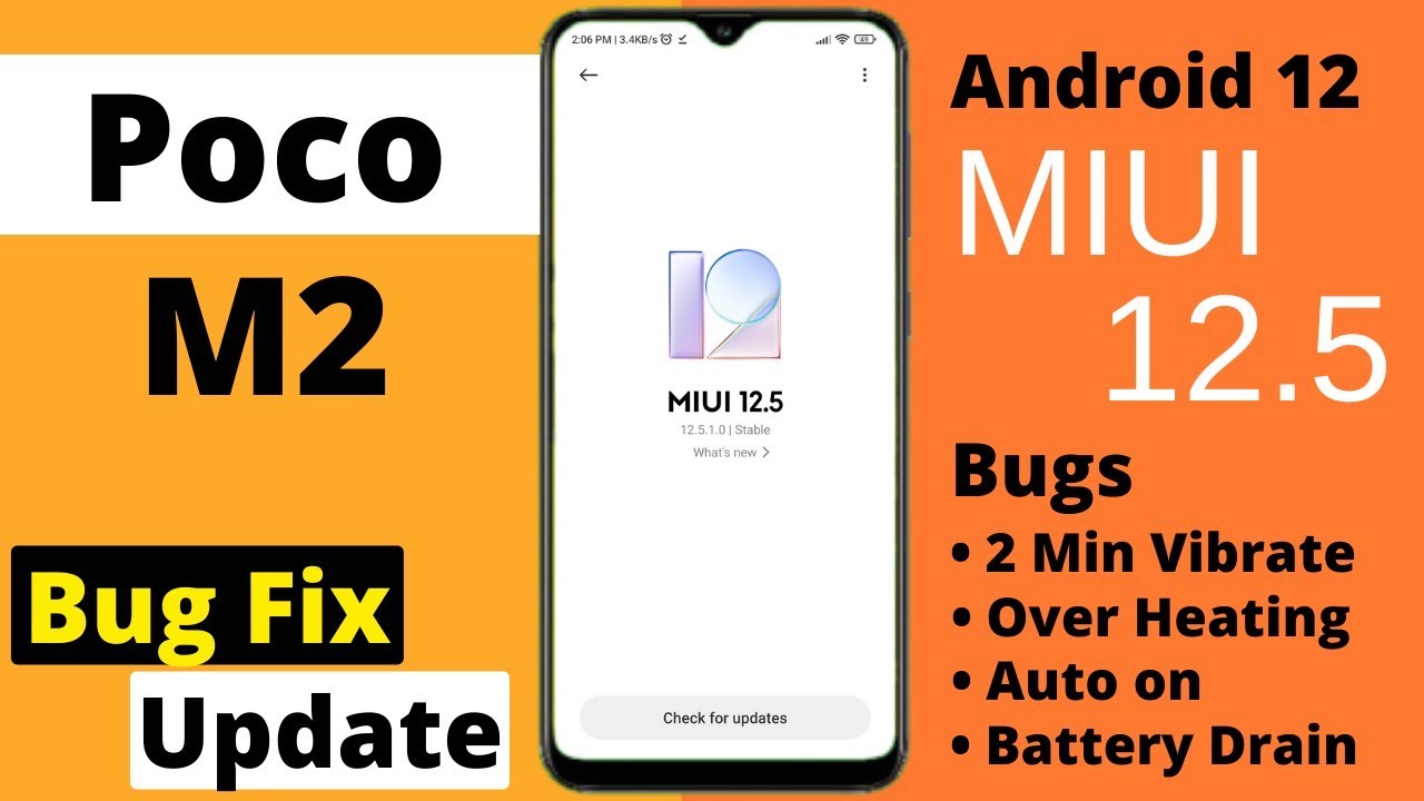 poco m2 miui 12.5 update | poco m2 miui 12.5 bugs & fixes | poco m2 miui 12.5 update bugs | Features
