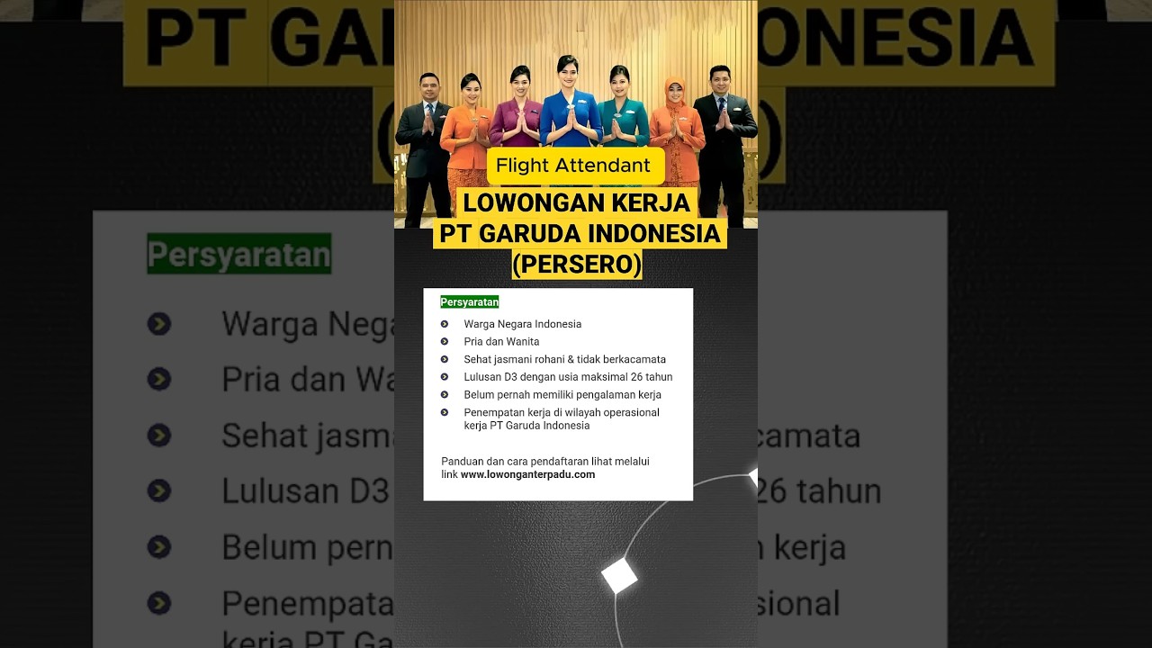 Lowongan Garuda Indonesia 2025 Dibuka, Ini Syarat & Cara Daftarnya