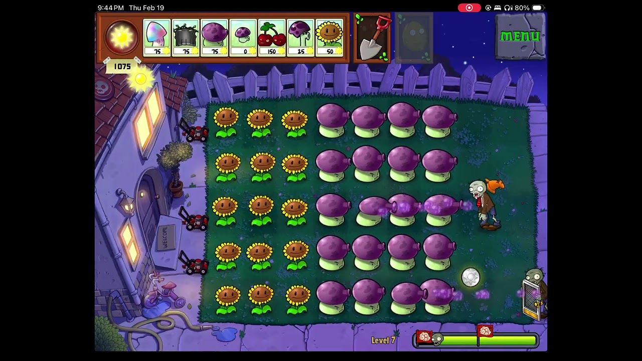 Plants vs. Zombies™ HD (iPadOS) Night level 6 - 8 (Gameplay Walktrough) (2026)
