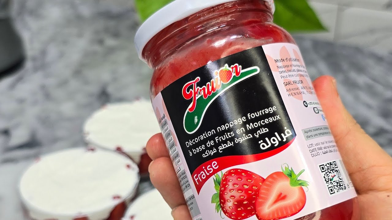 بشوي تاع فراولة نحضرو أحلى تحلية رمضانية 🌙🤍🤍🌙 تحلية الفراولة 🍓 🍓 