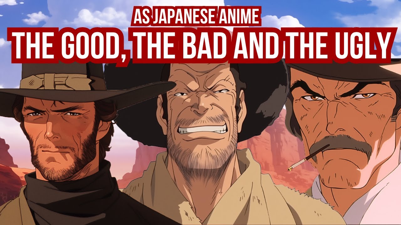 The Good, the Bad and the Ugly as Japanese Anime | AI Story | Imagine 