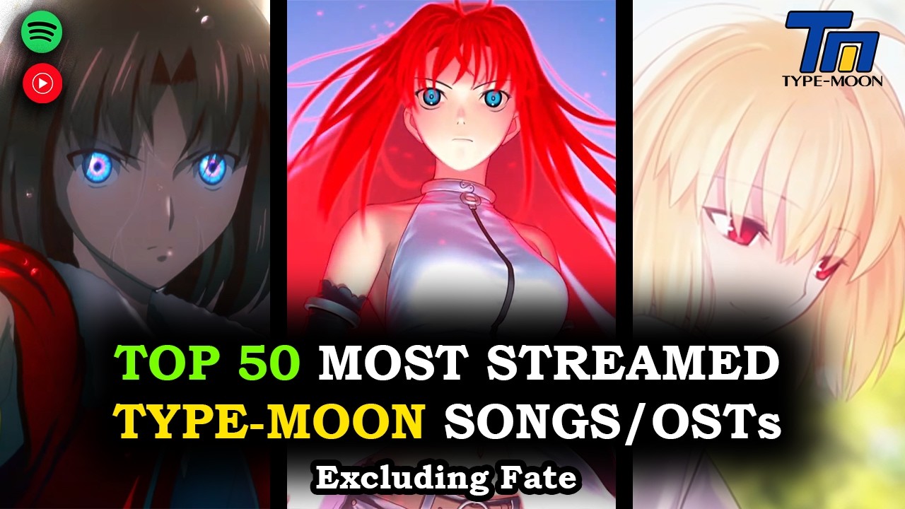 Top 50 Most Listened Type-Moon Soundtracks (Excluding Fate Series)