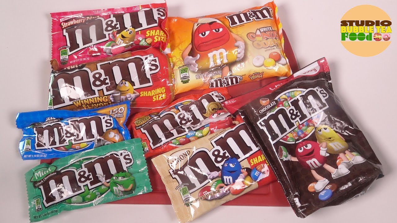 [M&M'S] Assortiment de 8 sortes de M&M's - Studio Bubble Tea Food unboxing food