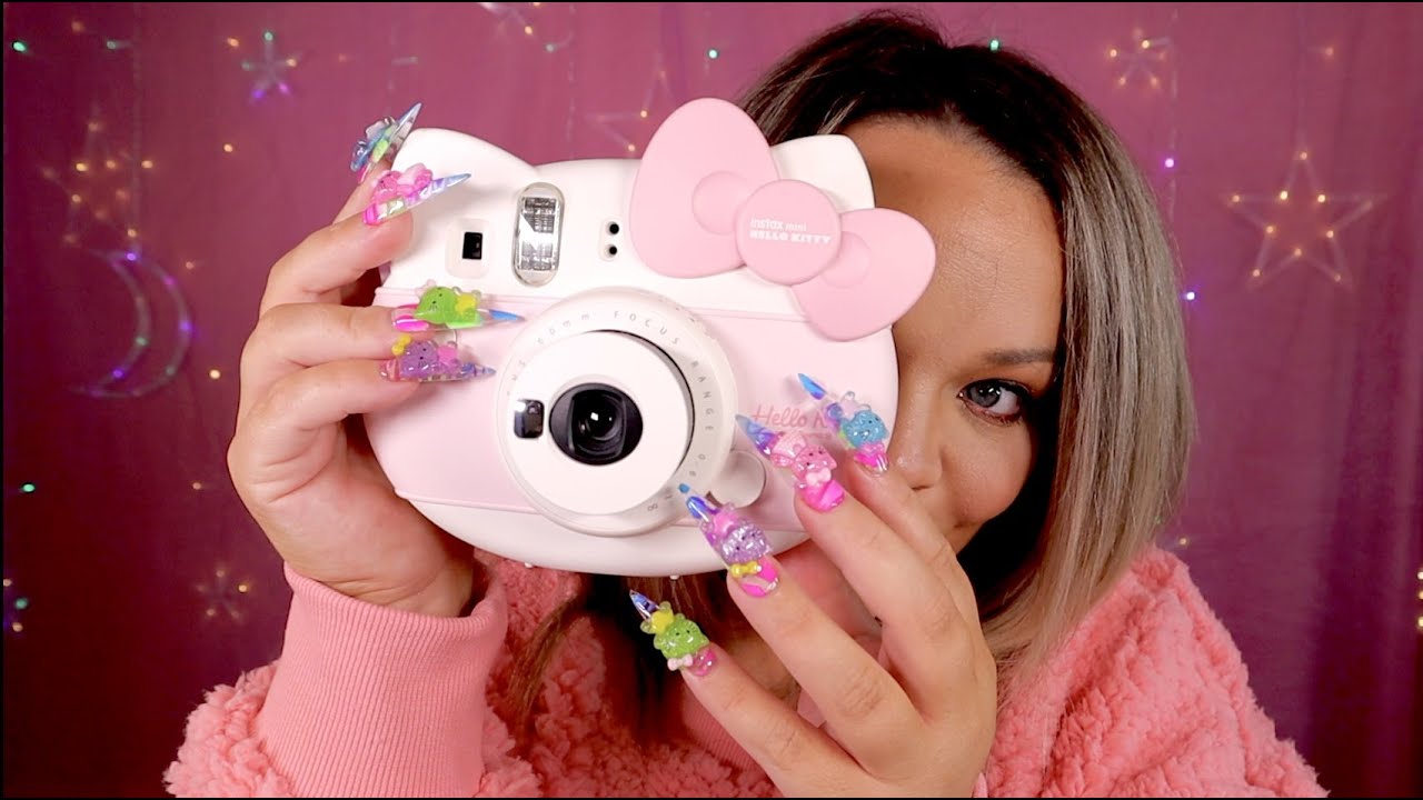 ASMR Hello Kitty Collection + Food (Nail Tapping and Scratching)
