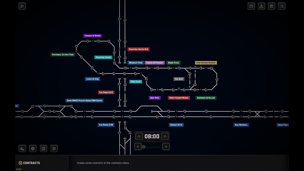 Rail Route Train Dispatcher Simulator MARTA Rail System Full Timetable Scenario!