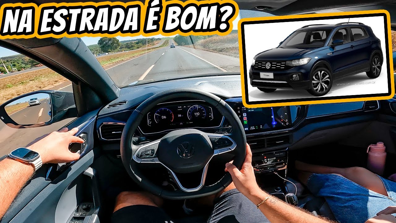 Volkswagen T-Cross 1.0 Turbo na RODOVIA rumo à Jataí-GO
