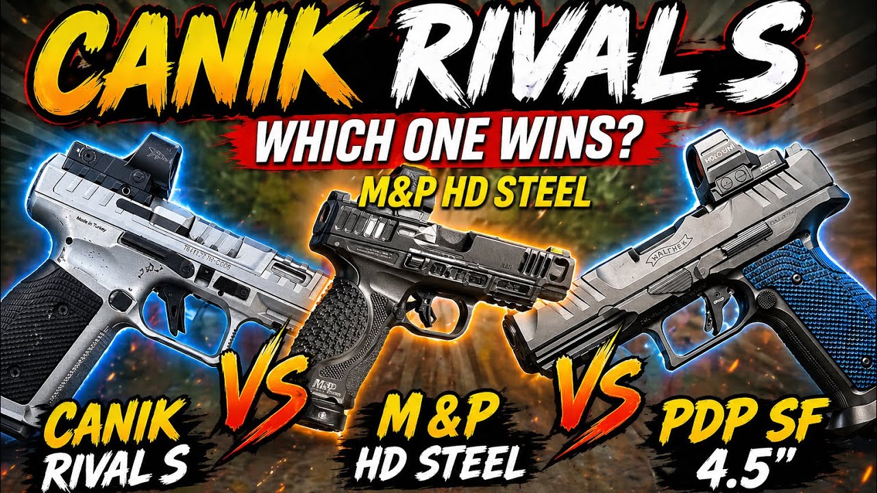 The Best Steel Frame Handgun? M&P vs Canik vs Walther PDP