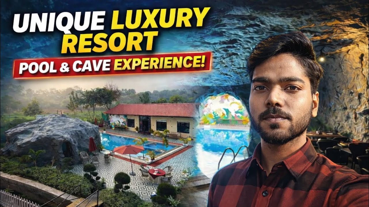 Hidden Luxury Resort in Gwalior 🔥 Pool Ke Andar Cave 😍