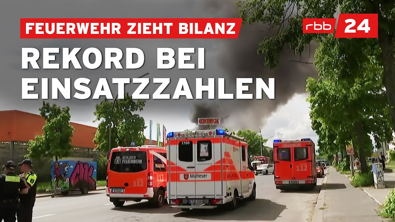 Jede Minute ein Einsatz: Hohe Belastung bei Berliner Feuerwehr
