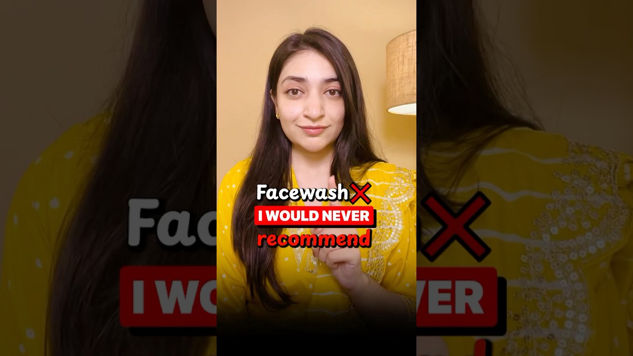 Facewash ❌ I would never recommend